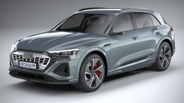 Audi Q8 SLine E-Tron 2024 3D Model in SUV 3DExport