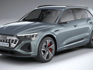 Audi Q8 SLine E-Tron 2024 3D Model