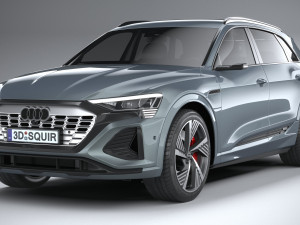 Audi Q8 SLine E-Tron 2024 Model 3D