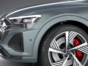 Audi Q8 SLine E-Tron 2024 Model 3D