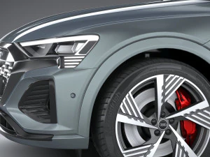 Audi Q8 SLine E-Tron 2024 3D Model