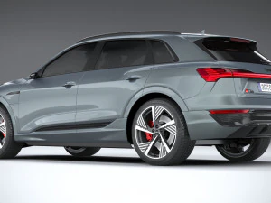 Audi Q8 SLine E-Tron 2024 3D Model