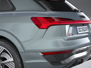 Audi Q8 SLine E-Tron 2024 Model 3D
