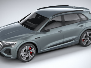 Audi Q8 SLine E-Tron 2024 Model 3D