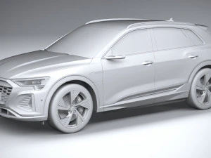 Audi Q8 SLine E-Tron 2024 3D Model