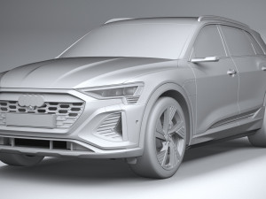 Audi Q8 SLine E-Tron 2024 Model 3D