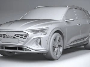 Audi Q8 SLine E-Tron 2024 3D Model