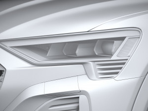 Audi Q8 SLine E-Tron 2024 Model 3D