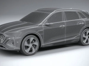 Audi Q8 SLine E-Tron 2024 3D Model