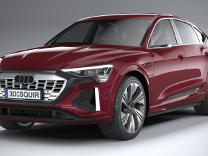 Audi Q8 SLine E-Tron Sportback 2024 3D-Modell