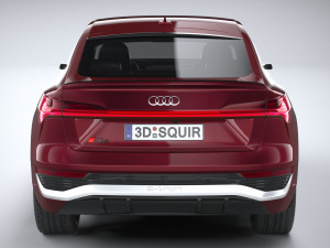 Audi Q8 SLine E-Tron Sportback 2024 3D-Modell