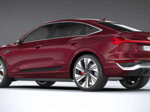 Audi Q8 SLine E-Tron Sportback 2024 3D-Modell