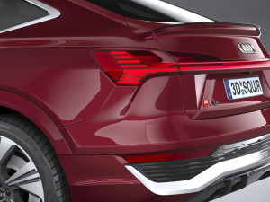 Audi Q8 SLine E-Tron Sportback 2024 3D-Modell