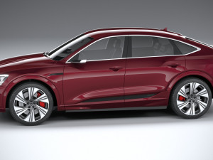 Audi Q8 SLine E-Tron Sportback 2024 3D-Modell