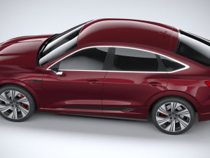 Audi Q8 SLine E-Tron Sportback 2024 3D-Modell