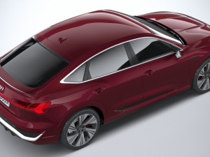 Audi Q8 SLine E-Tron Sportback 2024 3D-Modell