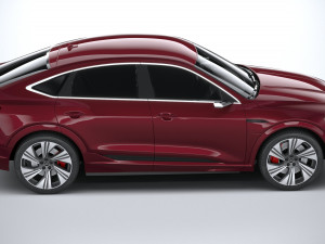 Audi Q8 SLine E-Tron Sportback 2024 3D-Modell