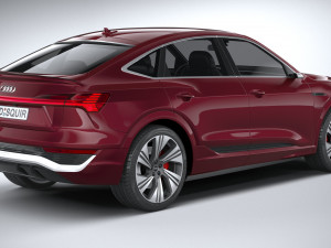 Audi Q8 SLine E-Tron Sportback 2024 3D-Modell
