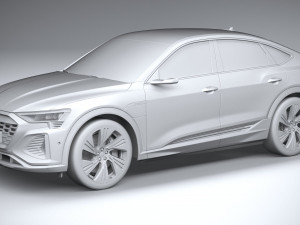 Audi Q8 SLine E-Tron Sportback 2024 3D-Modell