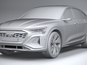 Audi Q8 SLine E-Tron Sportback 2024 3D-Modell