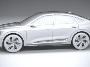 Audi Q8 SLine E-Tron Sportback 2024 3D-Modell