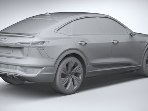 Audi Q8 SLine E-Tron Sportback 2024 3D-Modell