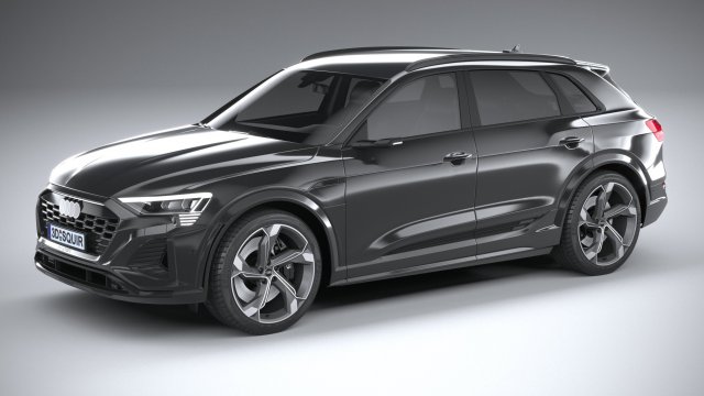 Audi SQ8 E-Tron 2024 3D Model .c4d .max .obj .3ds .fbx .stl .blend 