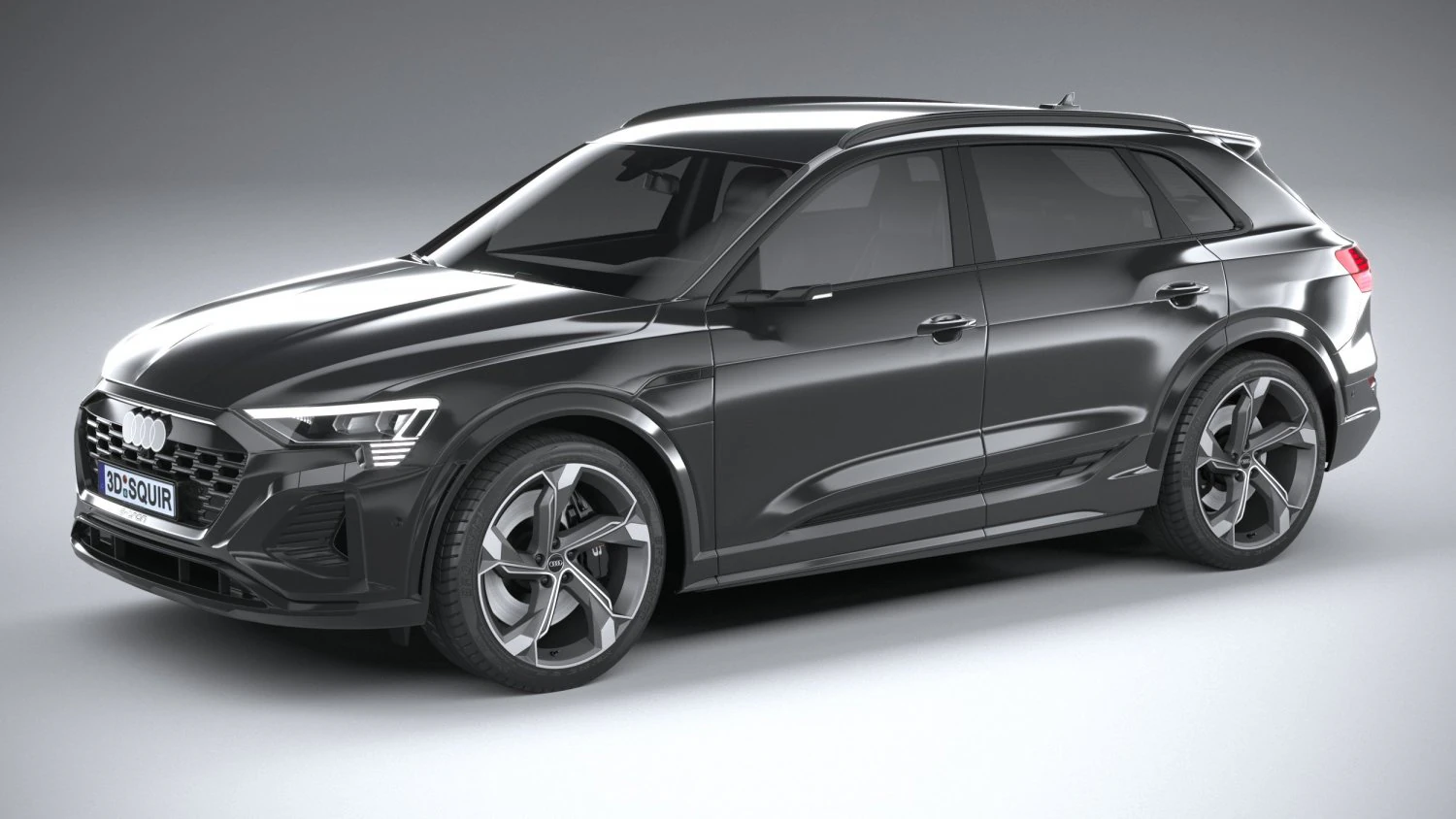 Audi SQ8 E-Tron 2024 3D Model .c4d .max .obj .3ds .fbx .stl .blend