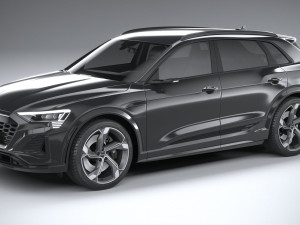 Audi SQ8 E-Tron 2024 3D Model