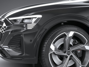 Audi SQ8 E-Tron 2024 3D Model