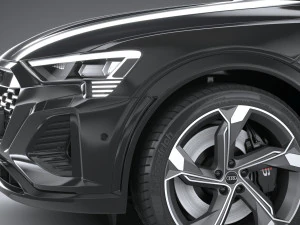 Audi SQ8 E-Tron 2024 3D Model
