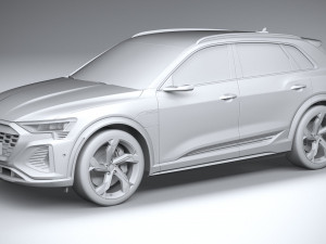 Audi SQ8 E-Tron 2024 3D Model