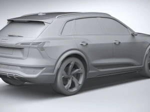 Audi SQ8 E-Tron 2024 3D Model