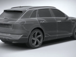 Audi SQ8 E-Tron 2024 3D Model