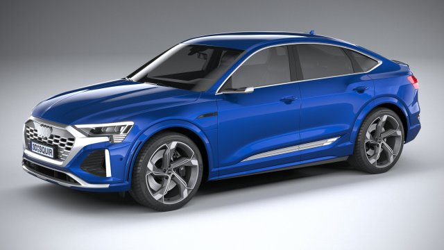 Audi SQ8 E-Tron Sportback 2024 3Dモデル .c4d .max .obj .3ds .fbx .stl .blend 