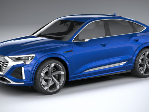 Audi SQ8 E-Tron Sportback 2024 3D Model