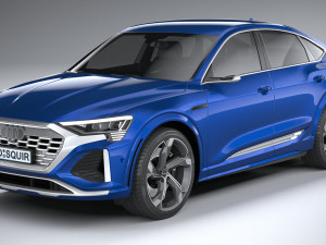 Audi SQ8 E-Tron Sportback 2024 3Dモデル
