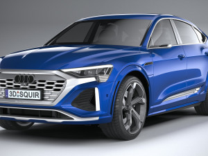 Audi SQ8 E-Tron Sportback 2024 3Dモデル