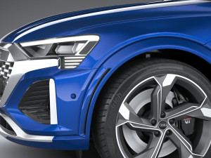 Audi SQ8 E-Tron Sportback 2024 3Dモデル