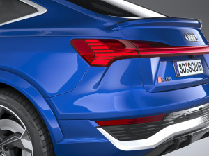 Audi SQ8 E-Tron Sportback 2024 3Dモデル