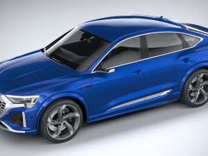 Audi SQ8 E-Tron Sportback 2024 3Dモデル
