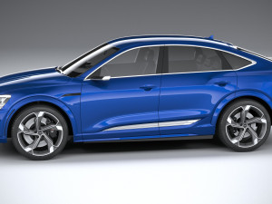 Audi SQ8 E-Tron Sportback 2024 3Dモデル