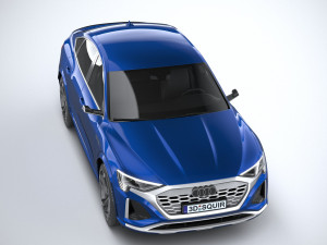 Audi SQ8 E-Tron Sportback 2024 3Dモデル