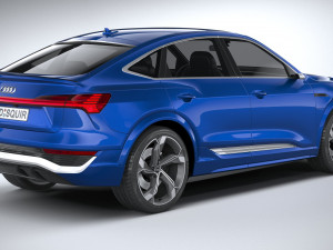 Audi SQ8 E-Tron Sportback 2024 3Dモデル