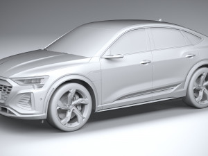 Audi SQ8 E-Tron Sportback 2024 3Dモデル
