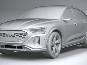 Audi SQ8 E-Tron Sportback 2024 3Dモデル