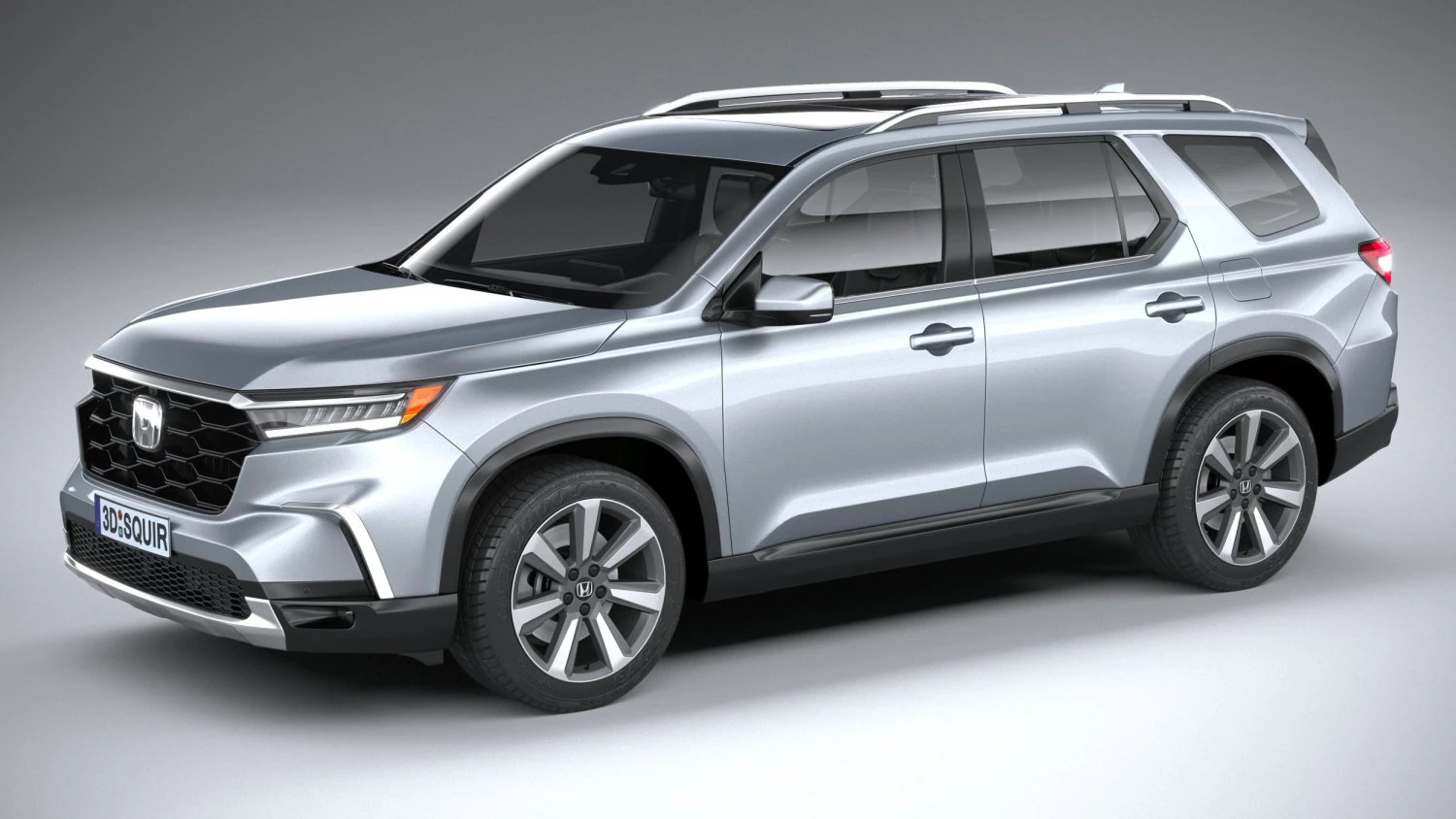 Honda Pilot 2023 3D Model .c4d .max .obj .3ds .fbx .stl .blend 