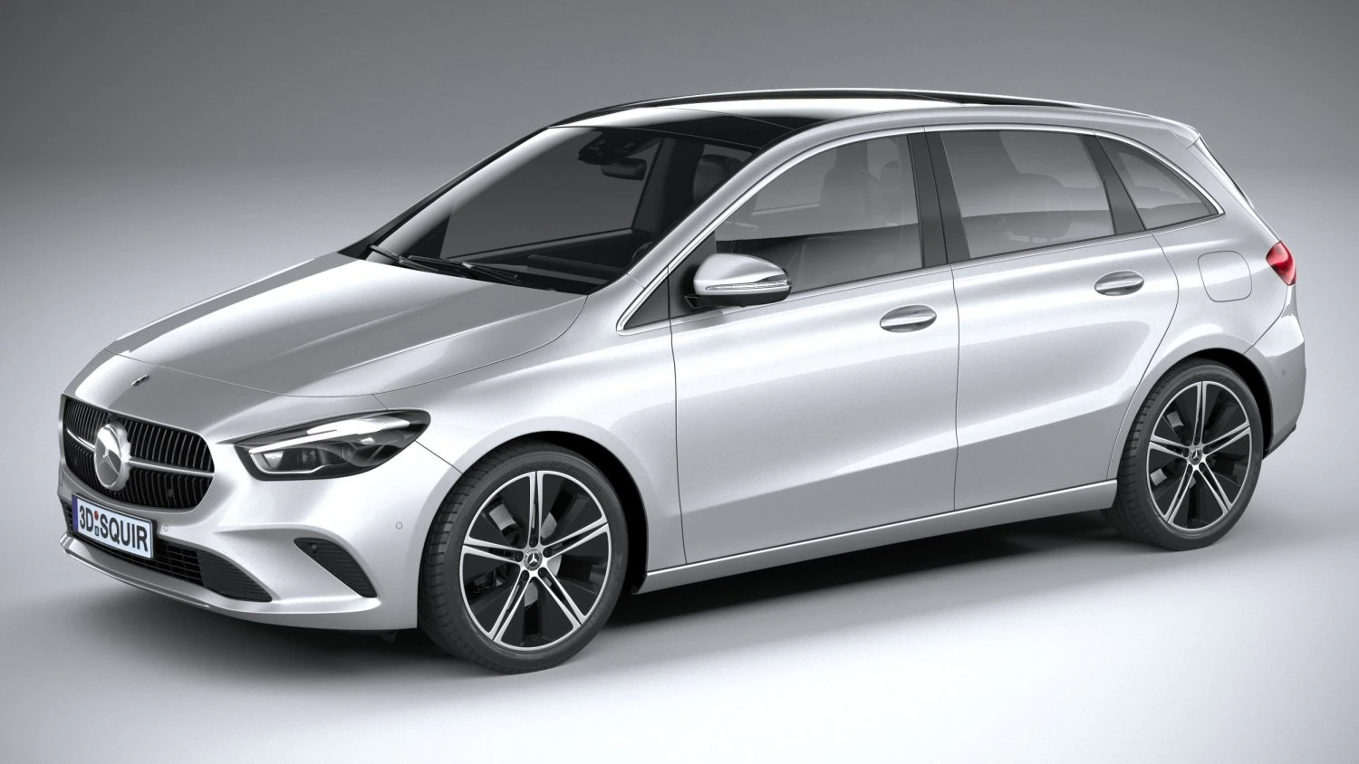 Mercedes-Benz B-Class 2023 3D Model .c4d .max .obj .3ds .fbx .stl .blend 