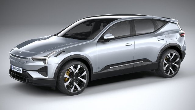 Polestar 3 2024 3D Model .c4d .max .obj .3ds .fbx .stl .blend 