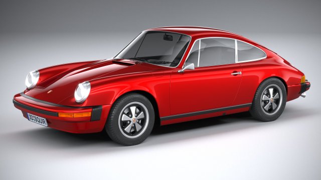 Porsche 911 930 1974 3D Model .c4d .max .obj .3ds .fbx .stl .blend 